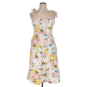 Lily Rose Small Floral Sleeveless Midi Sundress